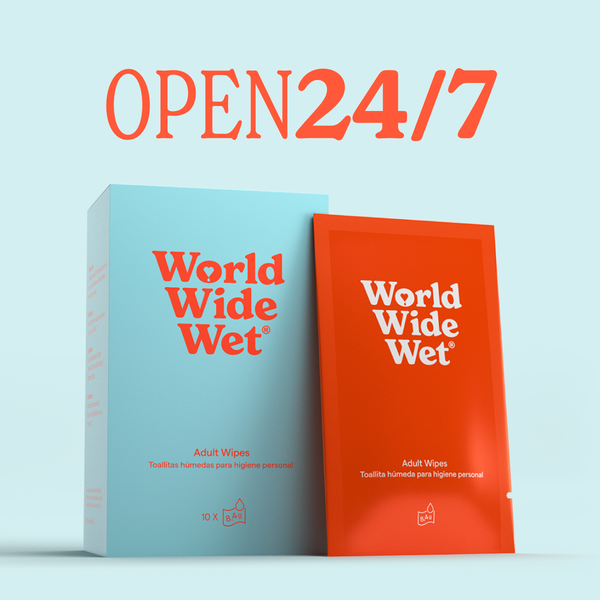 Toallitas íntimas World Wide Wet: Open 24/7