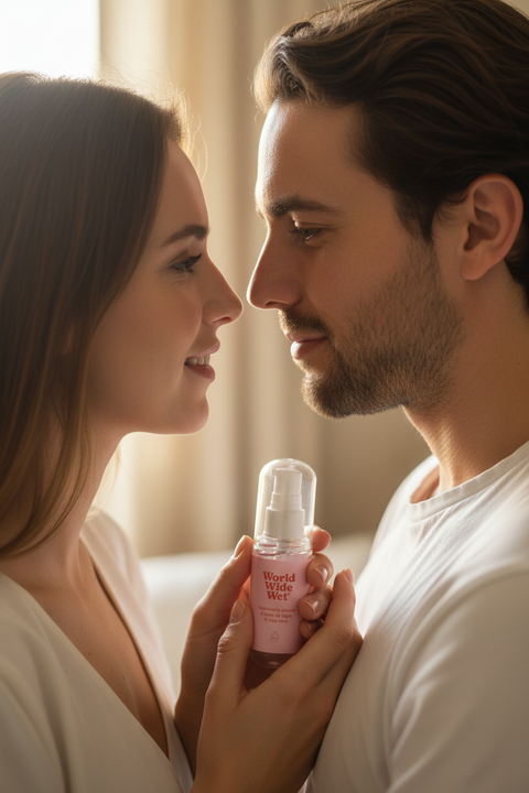 Pareja con Lubricante Natural - plano ajustado