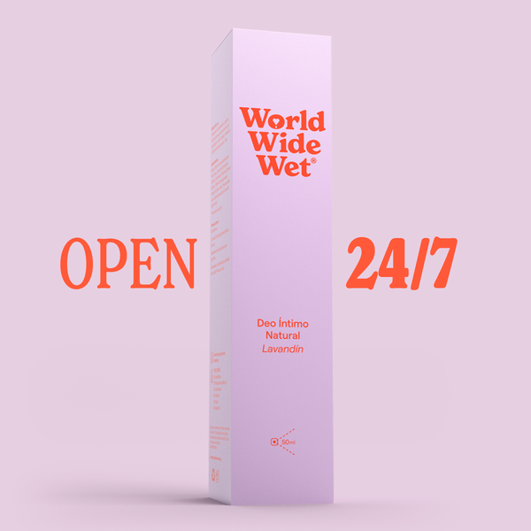 Spray íntimo de lavandín World Wide Wet: Open 24/7